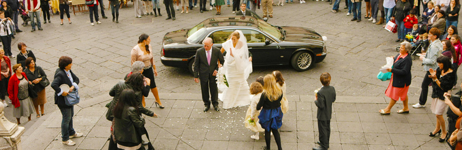 Rental Cars for Weddings in Amalfi Coast Bride in Amalfi